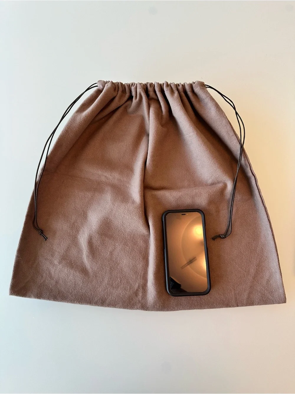 Bottega Veneta Tan Handbag Dust Bag with Drawstring